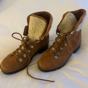 Women's Marc Fisher Tan Suede Ankle Boots